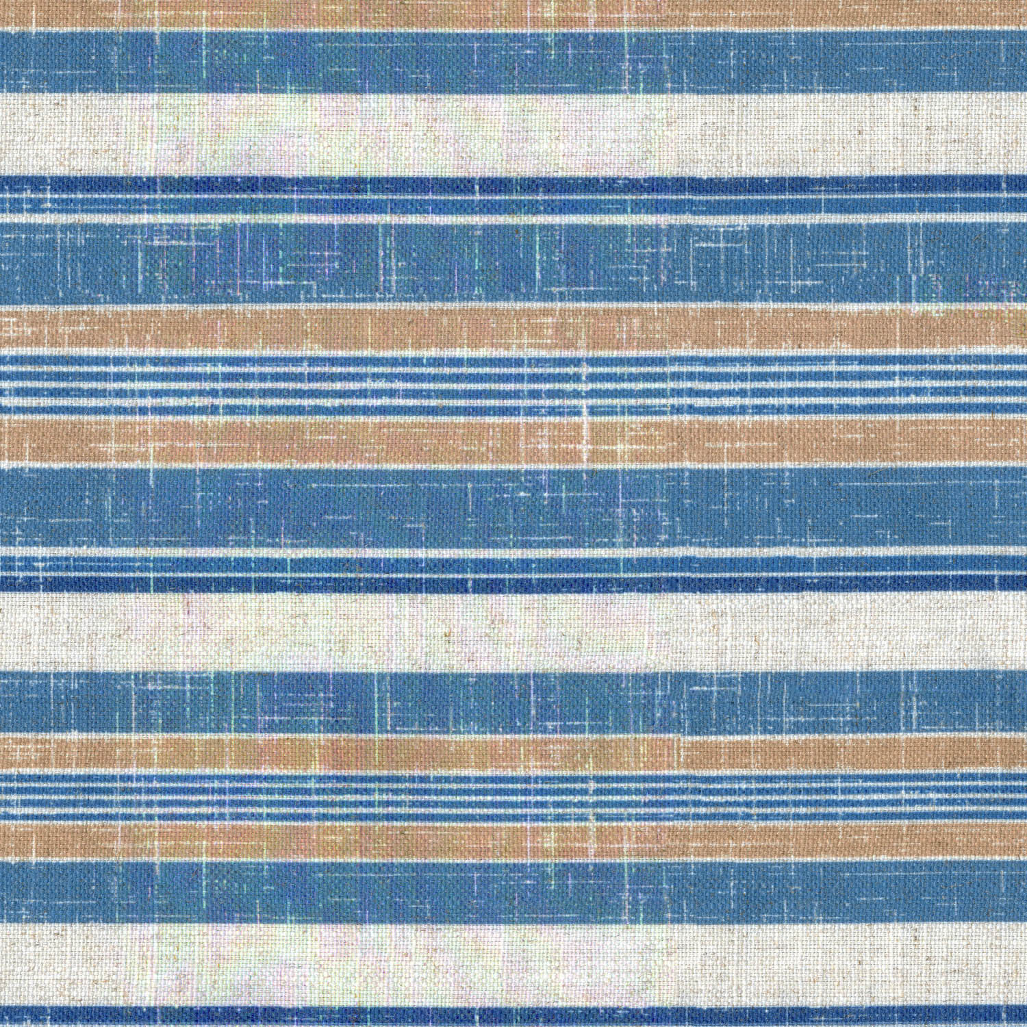 SAVANNA INDIGO STRIPED SOFA FABRIC