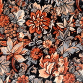 NORTON BLACK FLORAL VELVET SOFA FABRIC