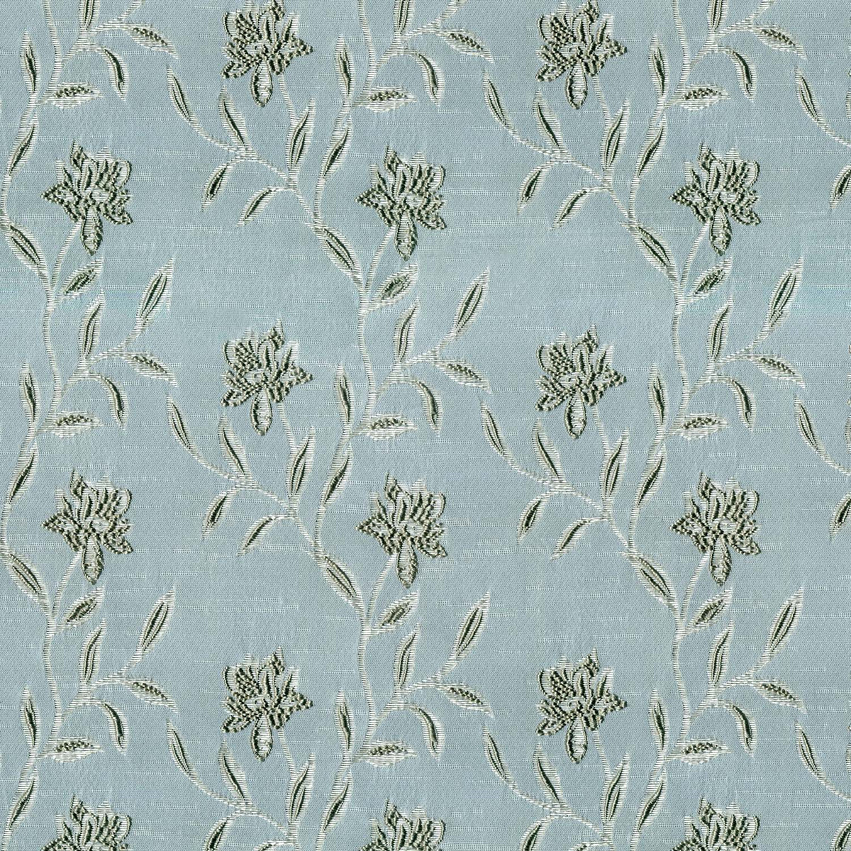 MARS OLIVE FLORAL CURTAIN FABRIC