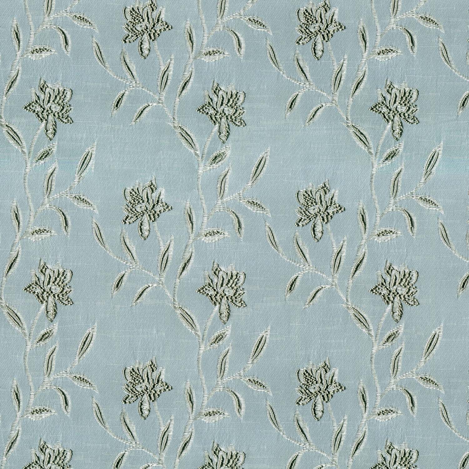 MARS OLIVE FLORAL CURTAIN FABRIC