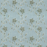 MARS OLIVE FLORAL CURTAIN FABRIC