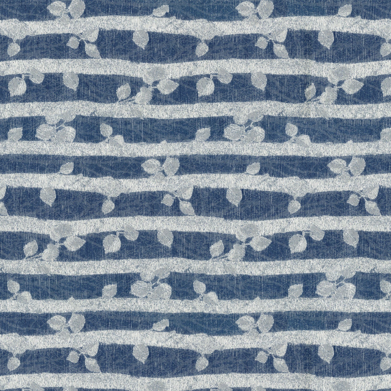 ARABBYA BLUE STRIPED CURTAIN FABRIC