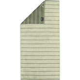 CAWO GREEN STRIPED BATH TOWEL