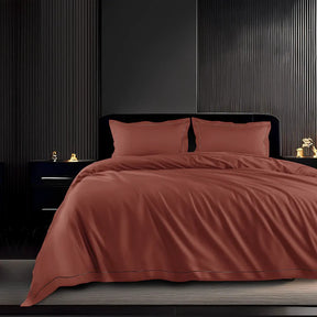EGYPTION BAKED APPLE PLAIN DOUBLE BEDSHEET