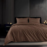 EGYPTION CHOCO PLAIN DOUBLE BEDSHEET