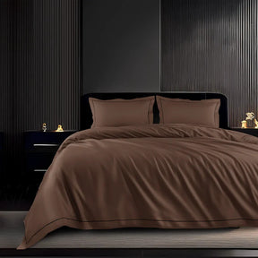 EGYPTION CHOCO PLAIN DOUBLE BEDSHEET