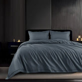 EGYPTION DARK SLATE PLAIN DOUBLE BEDSHEET