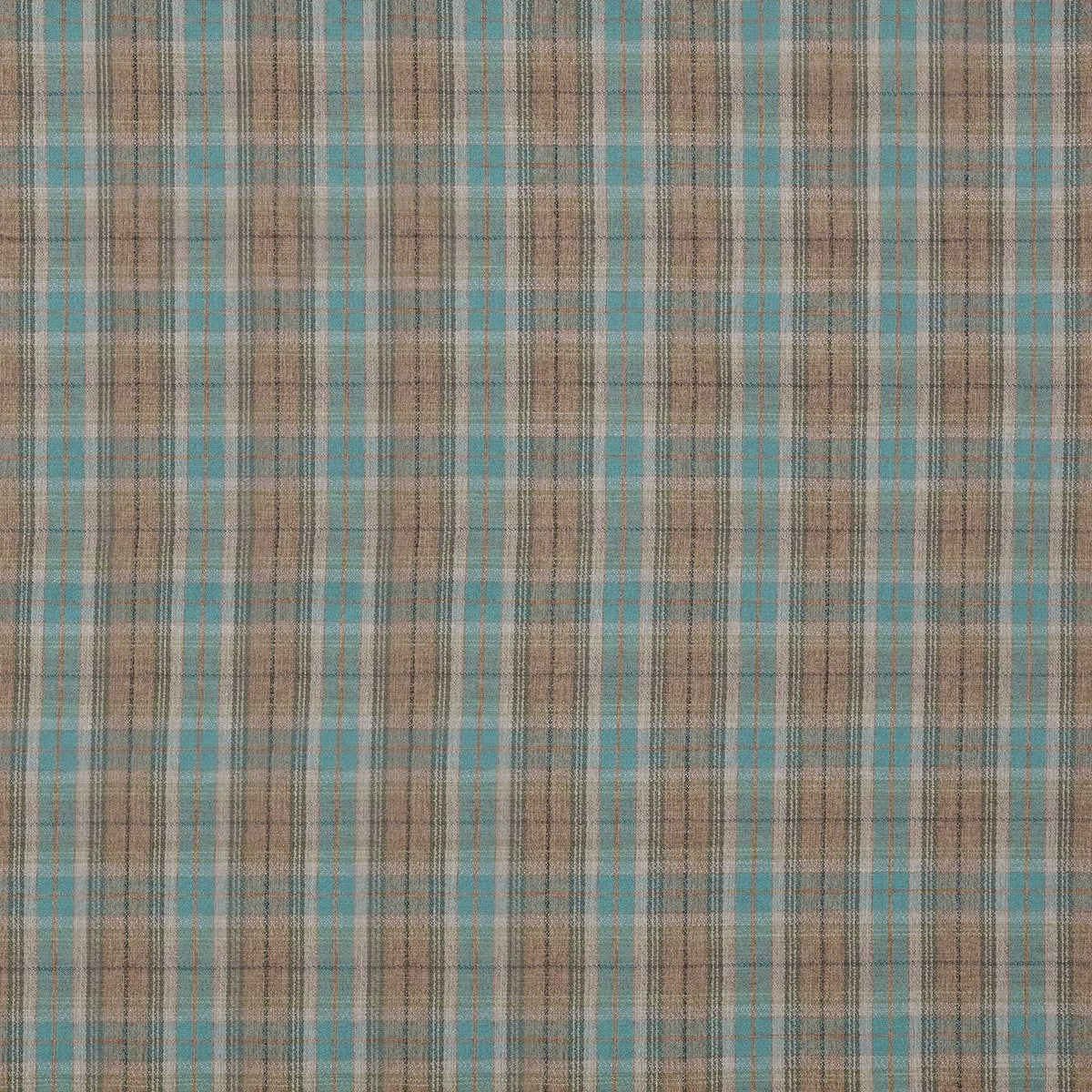 WARWICK HIGHLAND GREEN CHECKED SOFA FABRIC