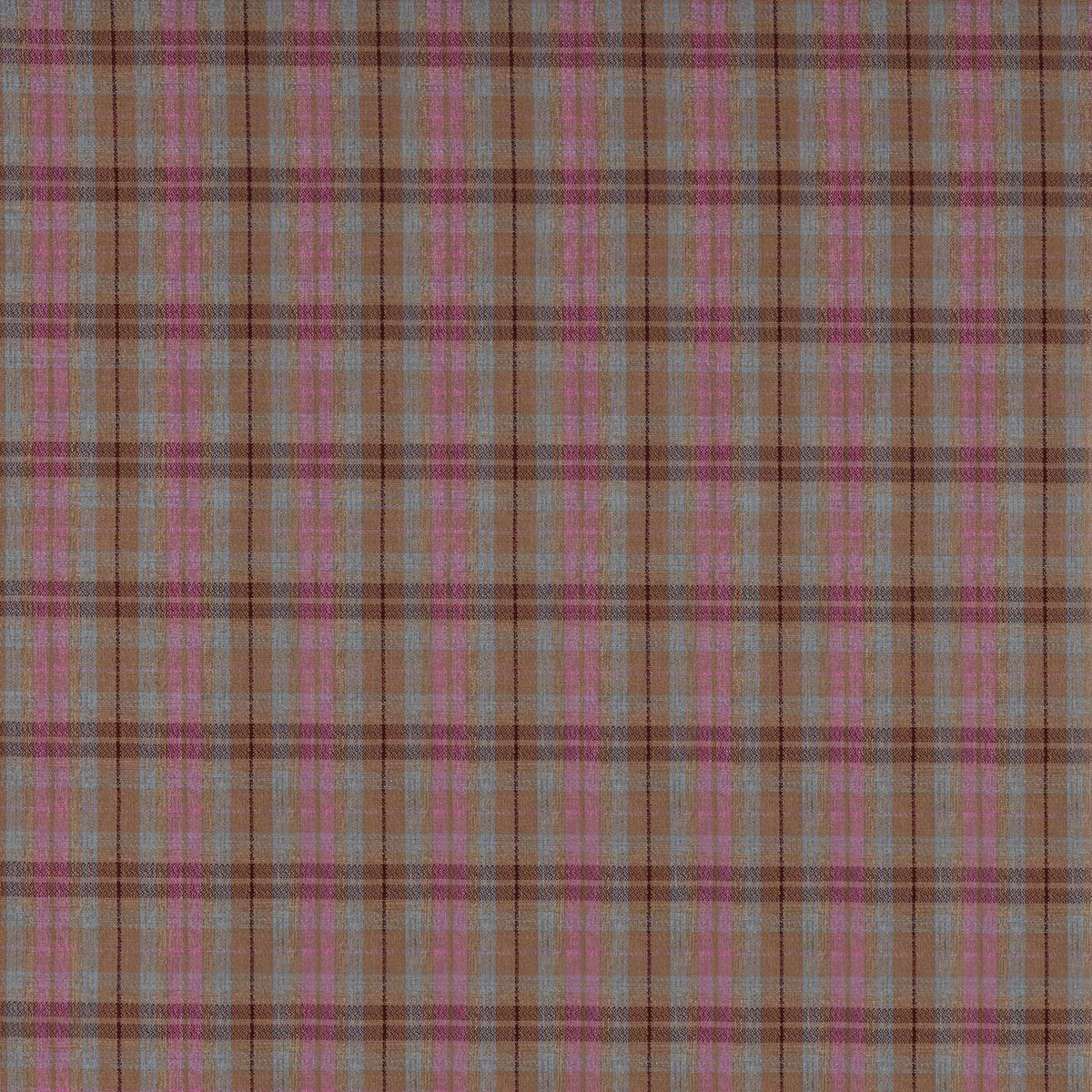 WARWICK HIGHLAND ROUGE CHECKED SOFA FABRIC