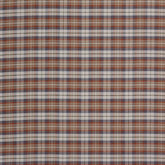 WARWICK HIGHLAND TERRACOTTA CHECKED SOFA FABRIC