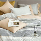 FOUR SEASONS XL GREY MODERN DOUBLE BEDSHEET
