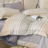 FOUR SEASONS XL CREAM MODERN DOUBLE BEDSHEET