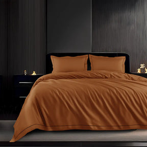 EGYPTION RUST PLAIN DOUBLE BEDSHEET