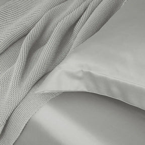 SUPIMA COTTON 900 TC SILVER PLAIN DOUBLE BEDSHEET