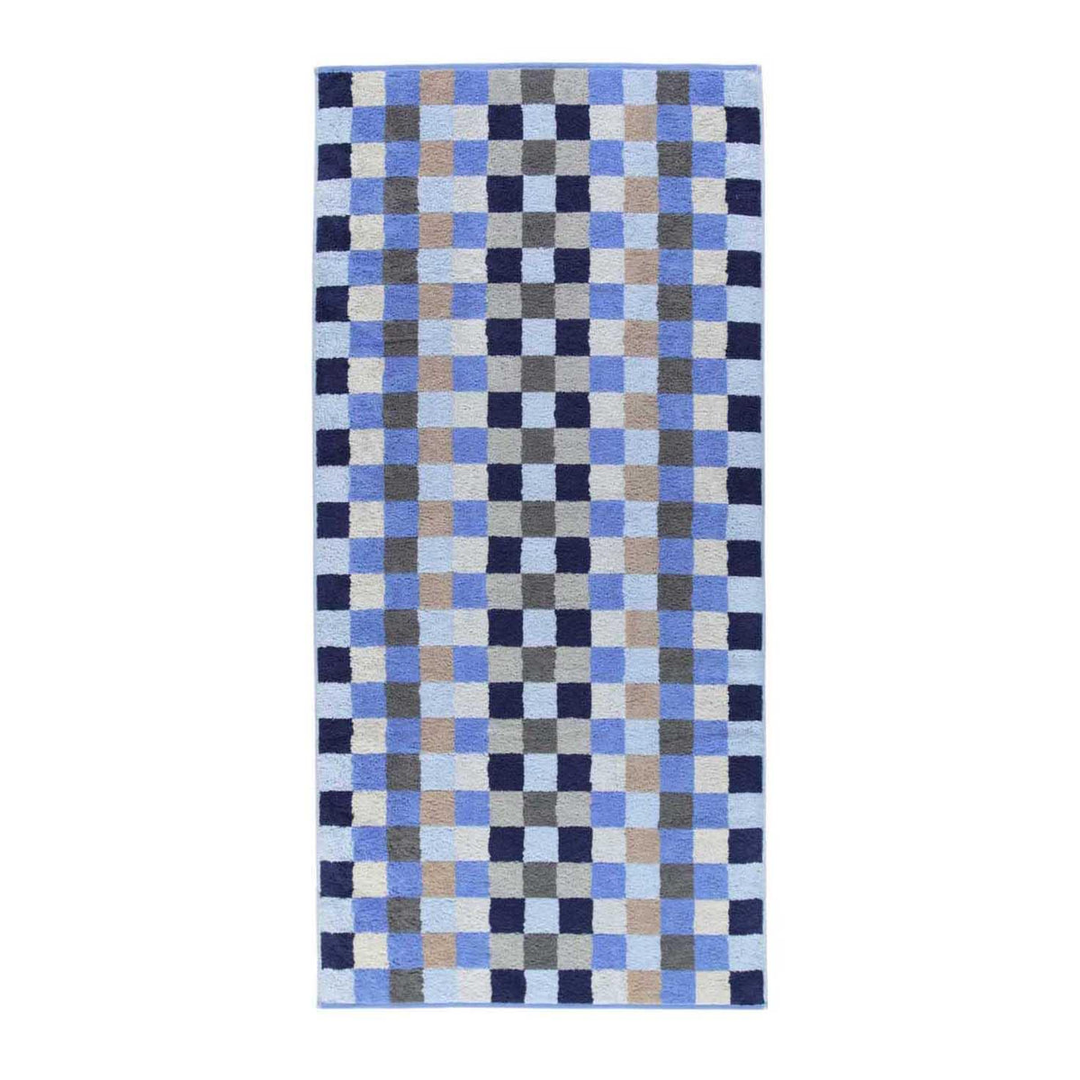 BLUE CHECK MEDIUM BATH TOWEL