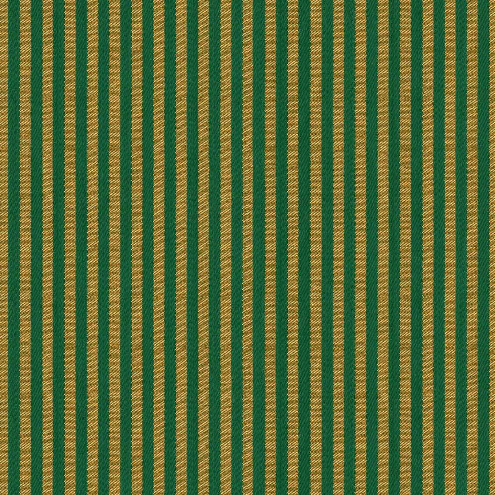 PIN STRIPES GREEN GOLD CURTAIN FABRIC