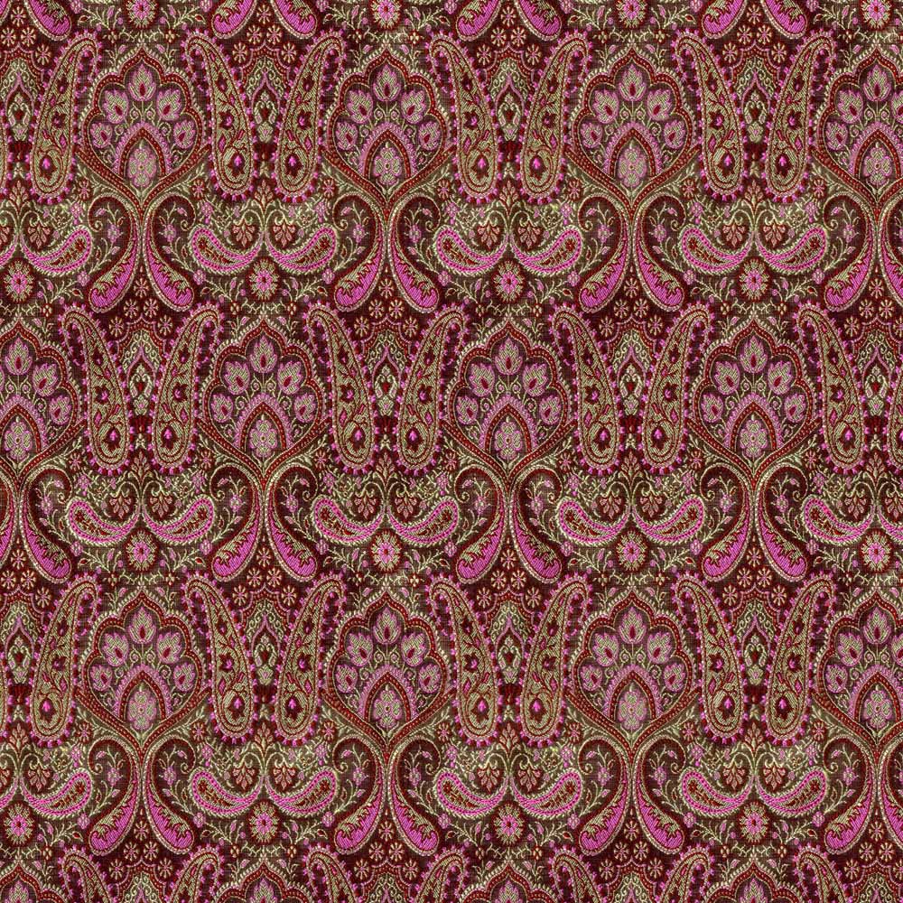 D MAROON PINK MODERN CURTAIN FABRIC