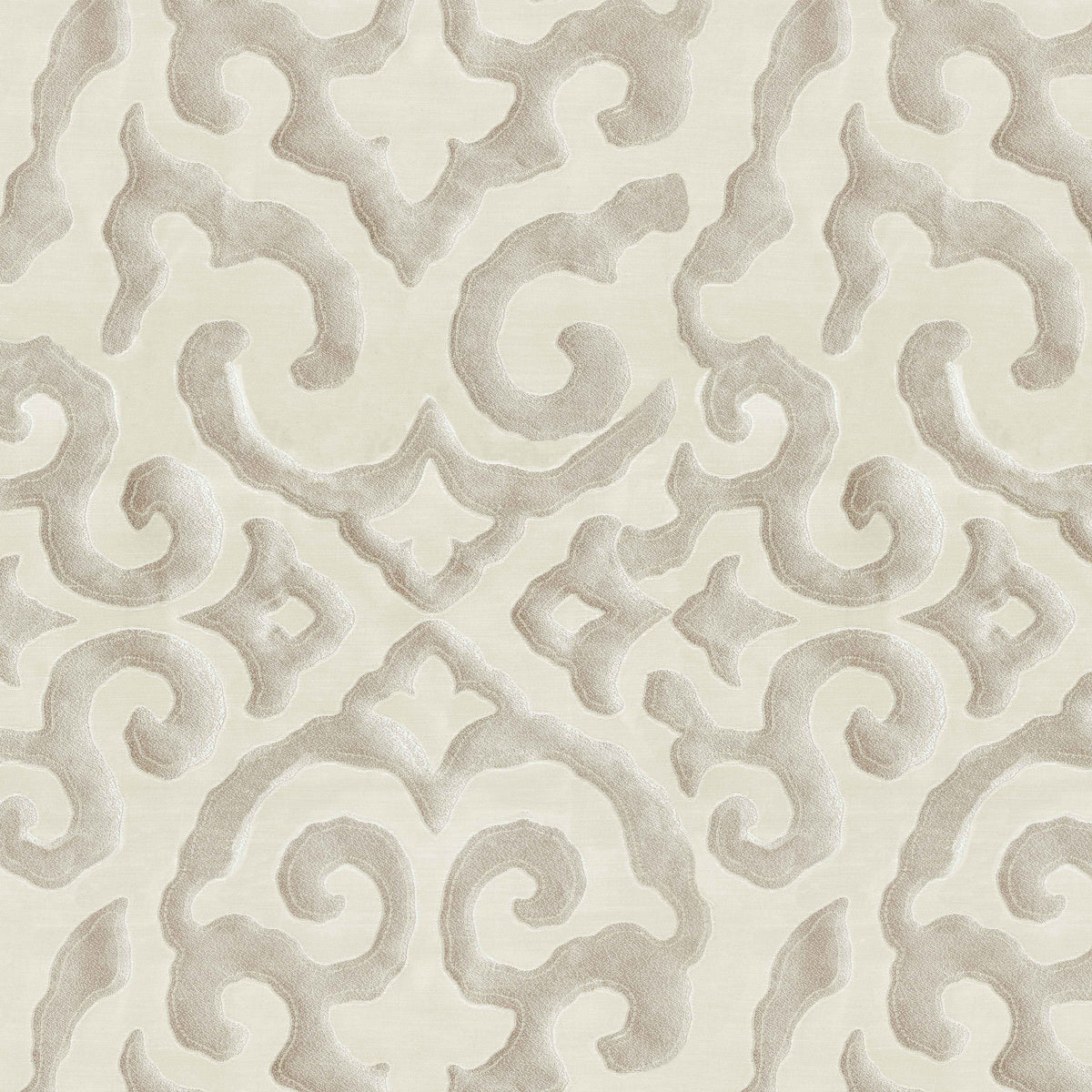 J CREAM MODERN CURTAIN FABRIC