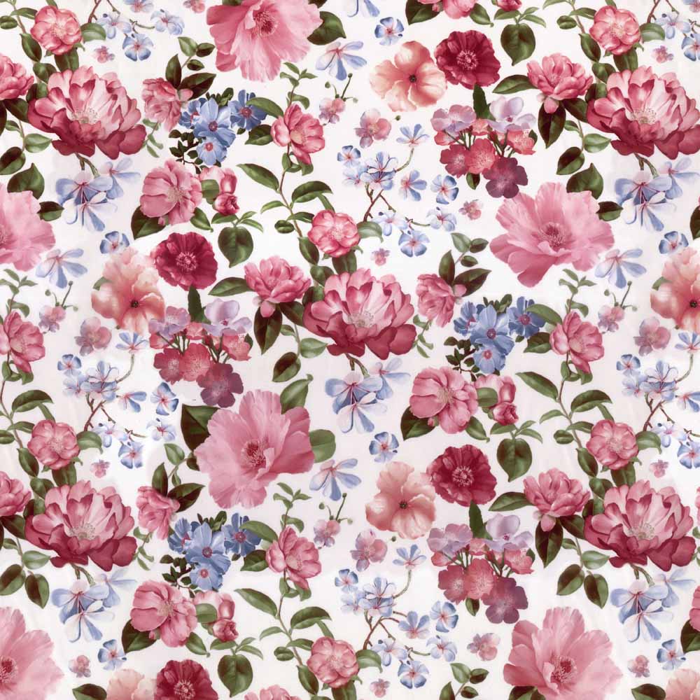 MARVELL EMIRATES PINK FLORAL CURTAIN FABRIC