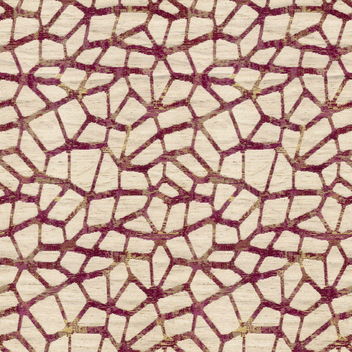 MATRIX MAGENTA ABSTRACT CURTAIN FABRIC