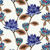 D MATTY FLORAL CURTAIN FABRIC
