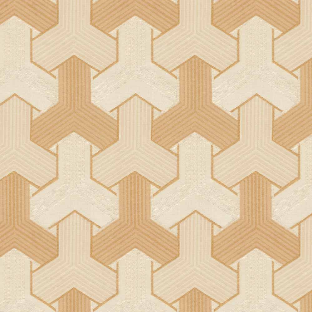BENTLEY BEIGE ABSTRACT CURTAIN FABRIC