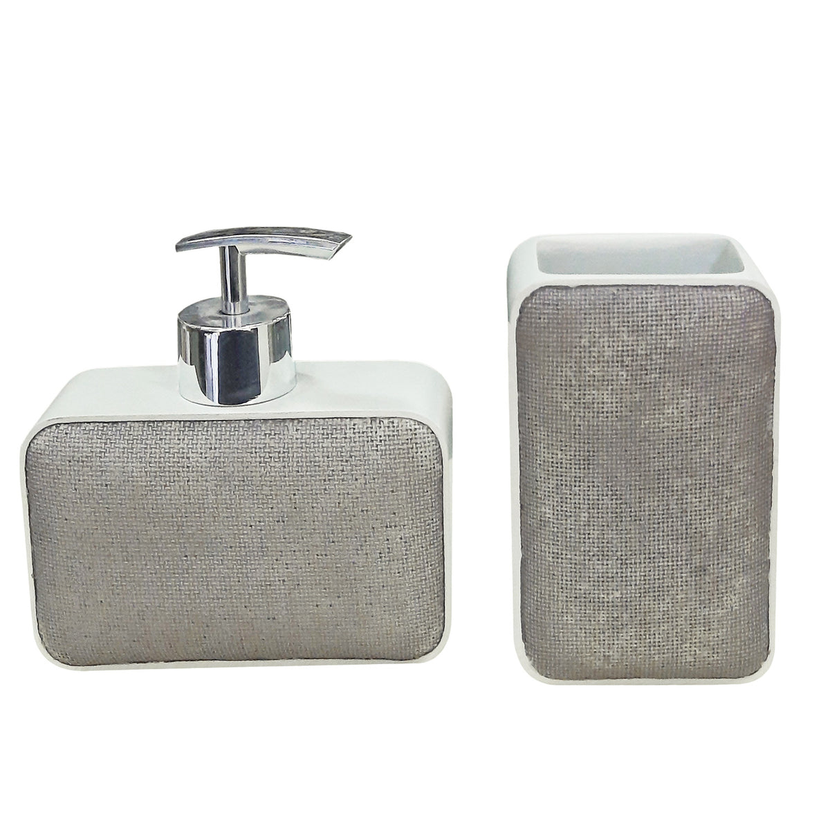 LUXURIOUS WHITE CERAMIC BATHROOM SET