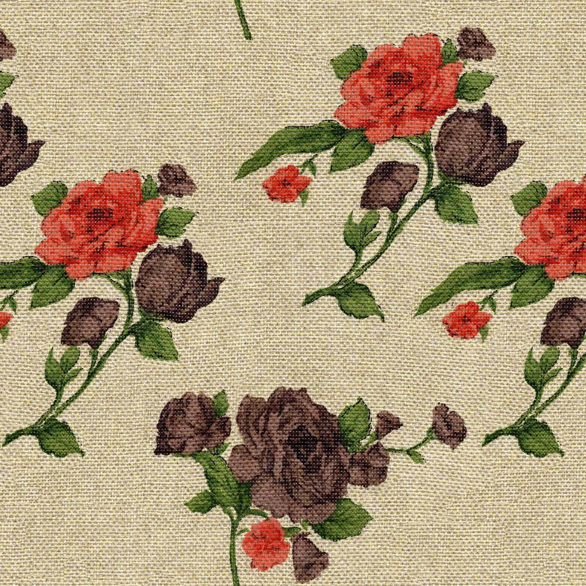 ROSE PRINTED BROWN
