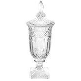 CRYSTAL URN W/LID HOME ACCESSORIES