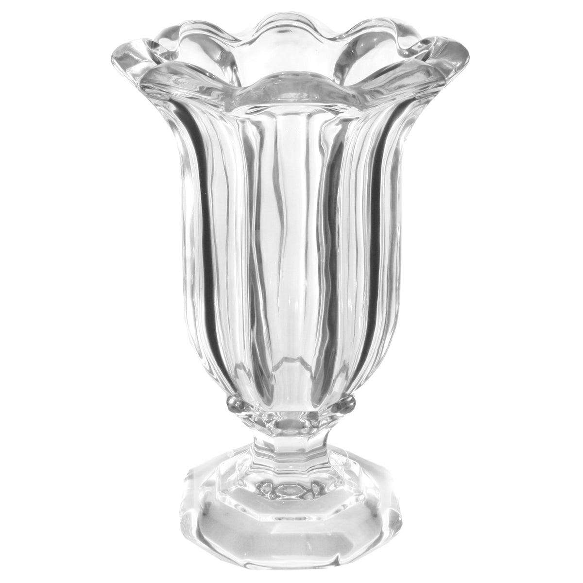 GLASS FLORAL VASE CLEAR SODA LIME GLASS HOME ACCESSORIES