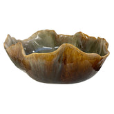 CERAMIC ORGANIC BOWL BROWN HOME DECOR