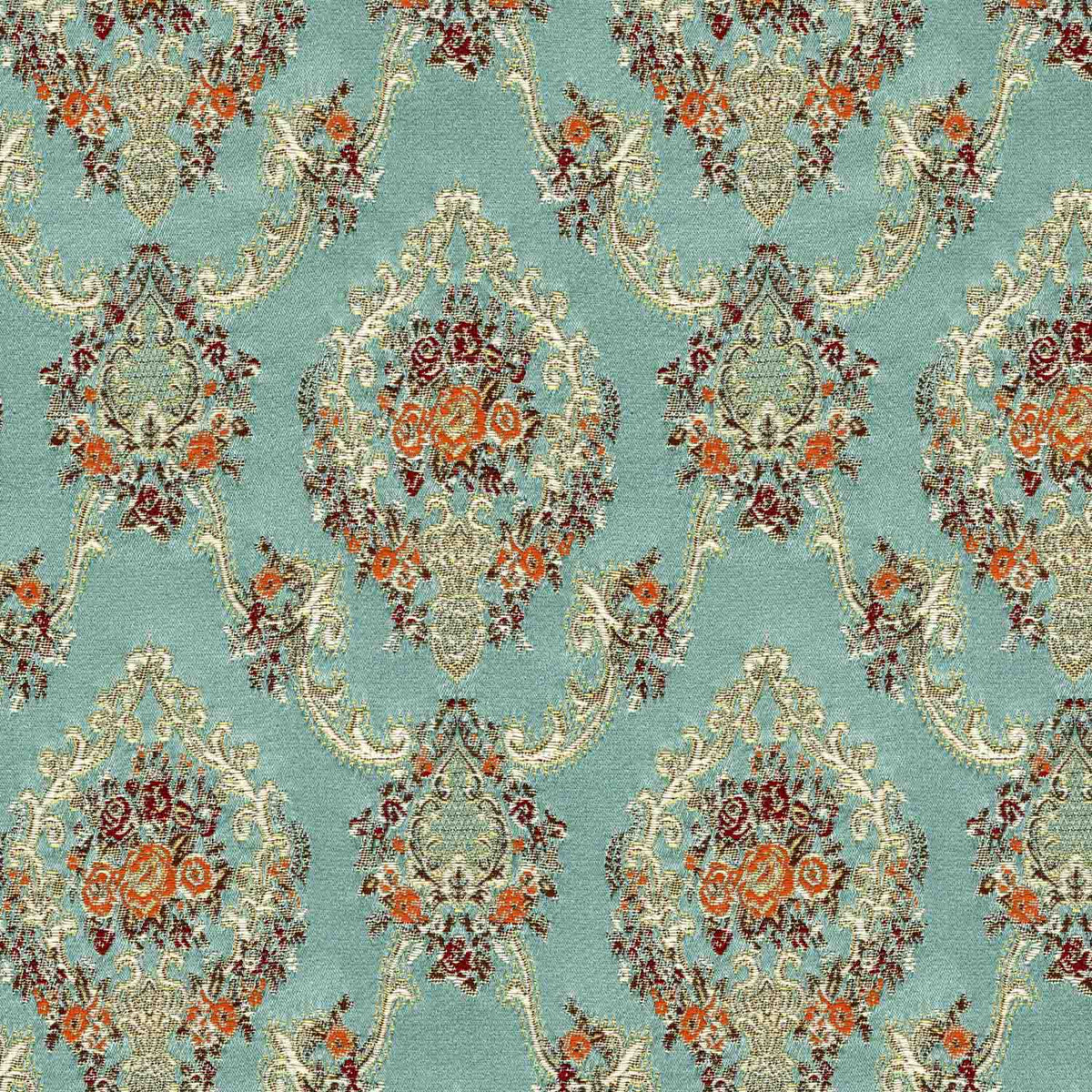 VIENA AQUA SOMALL CURTAIN FABRIC