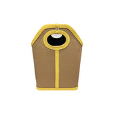 JS BEIGE YELLOW LEATHER MAGAZINE HOLDER