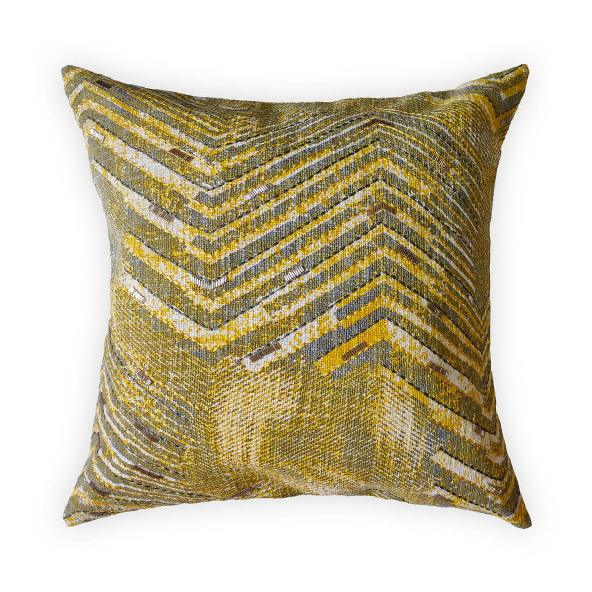 GEOMETRIC YELLOW CUSHION COVER
