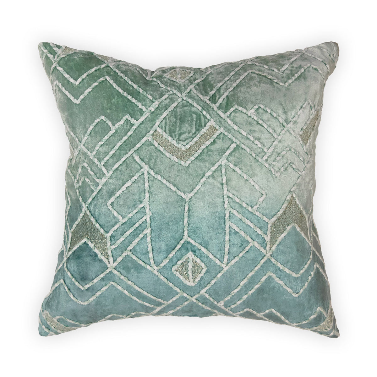 TWISTED DORI GREEN CUSHION COVER