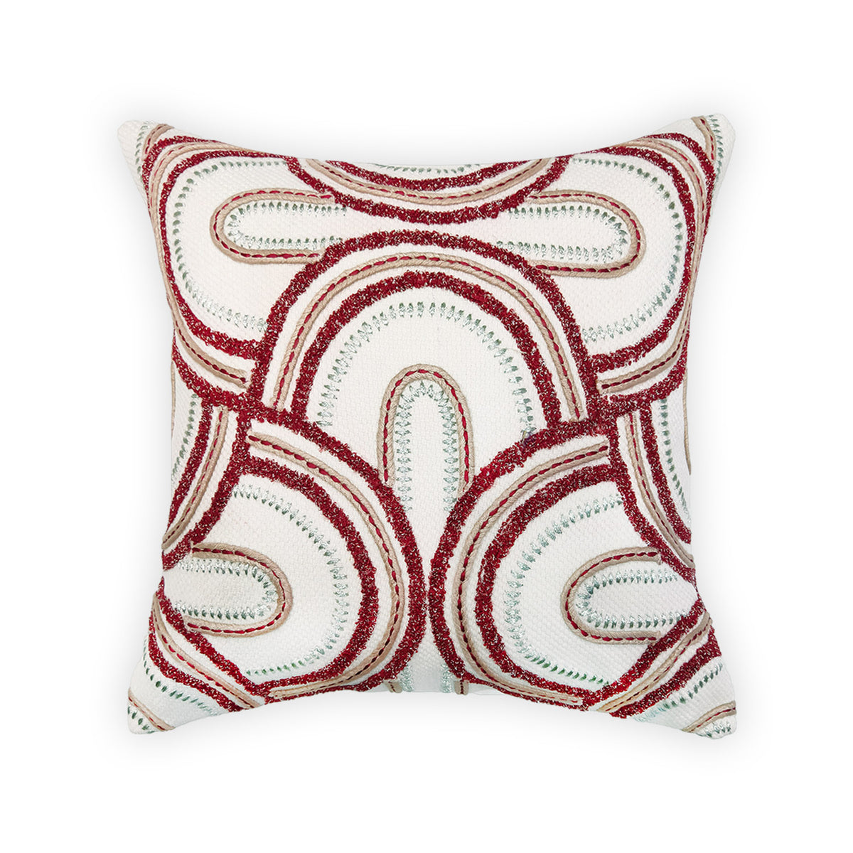 ART DECO 2 RED CUSHION COVER