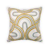 ART DECO 2 YELLOW CUSHION COVER