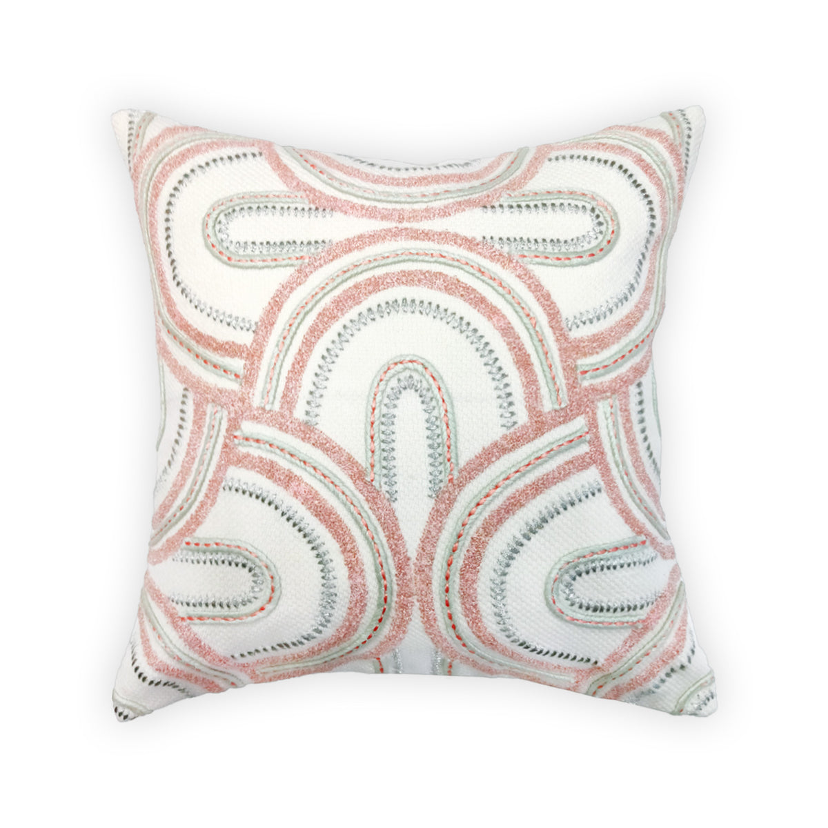 ART DECO 2 ROSE FOG CUSHION COVER