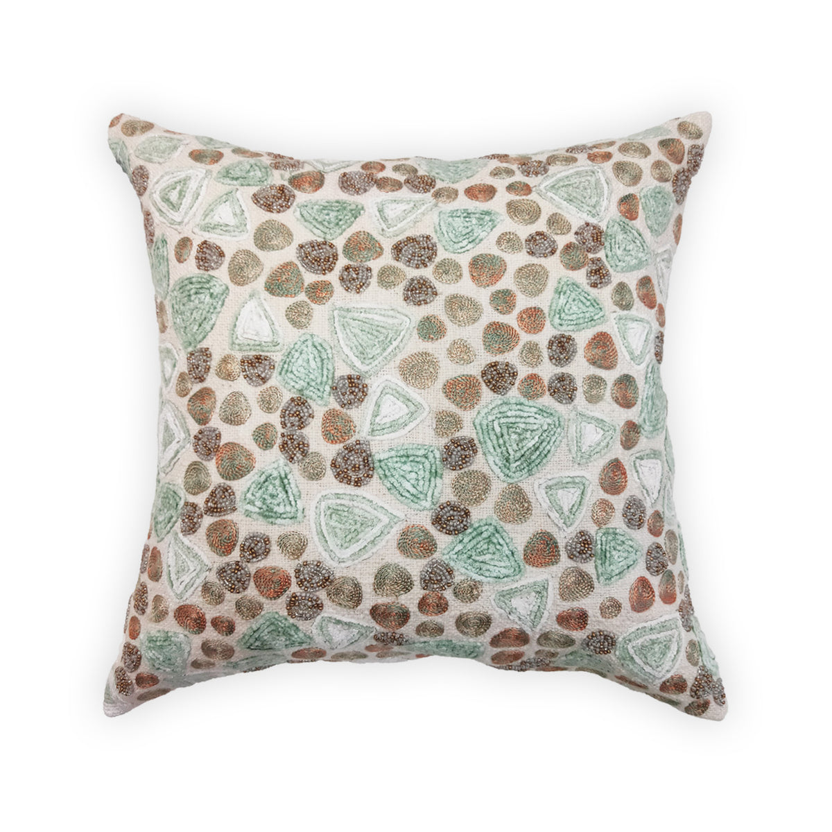 ART DECO GREEN CUSHION COVER