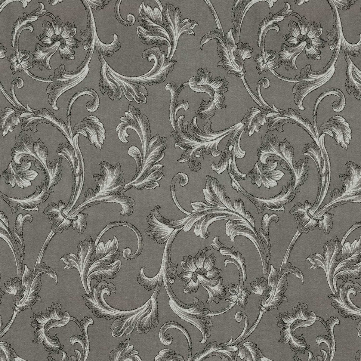 ARRINERA BLACK FLORAL CURTAIN FABRIC