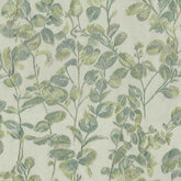 KRITI AQUA GREEN FLORAL CURTAIN FABRIC