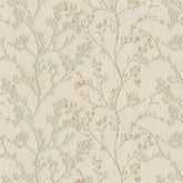 AROMA CREAM LEAF CURTAIN FABRIC