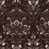 ORBIT PRINTED BLACK ABSTRACT CURTAIN FABRIC