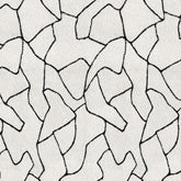 WHITE SCALA BLACK LINING TEXTURE SOFA FABRIC