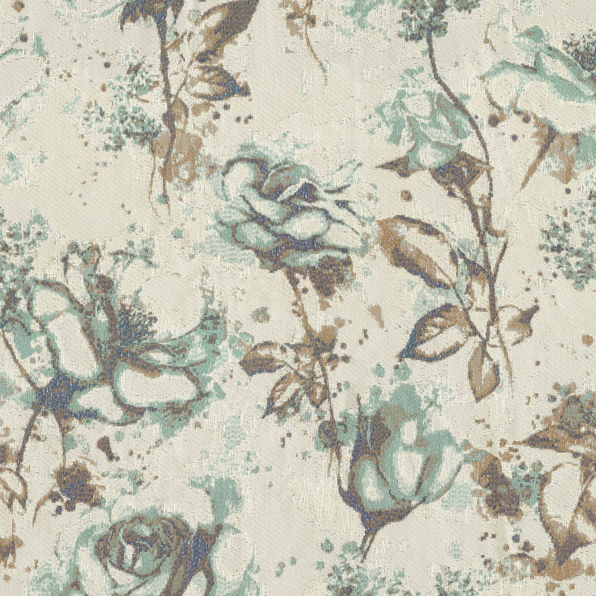 D GREEN FLORAL SOFA FABRIC