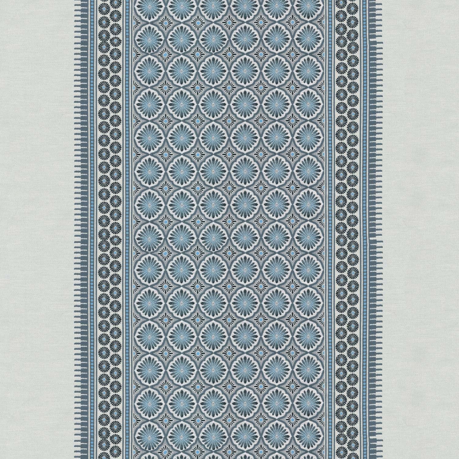 EDT BLUE MODERN CURTAIN FABRIC