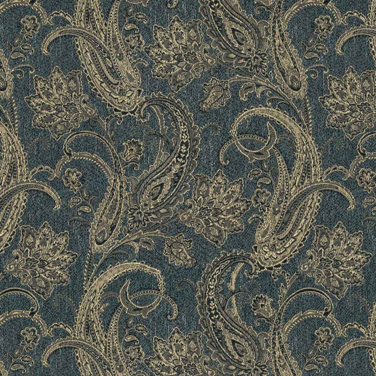 611222 GREEN FLORAL CURTAIN FABRIC
