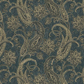 611222 GREEN FLORAL CURTAIN FABRIC