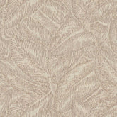 611070 BEIGE LEAF PRINTED TEXTURE CURTAIN FABRIC