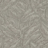 611070 GREY LEAF PRINTED TEXTURE CURTAIN FABRIC